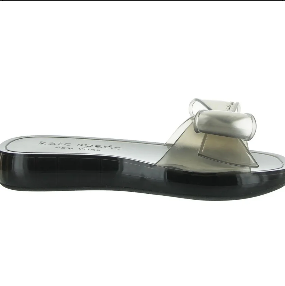 Kate Spade Black Bow Tie Jelly Slide